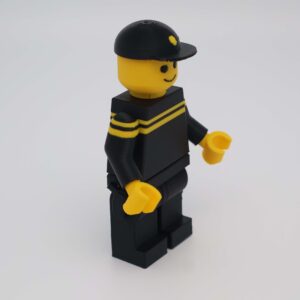 Lego-look Politieagent – Kunstobject (9 cm hoog) - Afbeelding 2