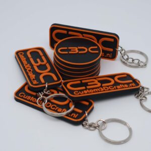 Sleutelhanger met Logo of Uniek Ontwerp (Custom) – Vanaf 100 Stuks - Afbeelding 2